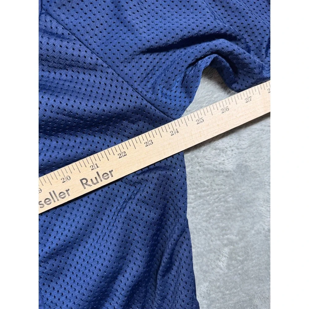 Vtg 80s 90s Nike Track Jacket XL Navy Full Zip Mesh Sleeve Warm Up